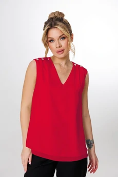Блузка 1736 красный Faufilure
