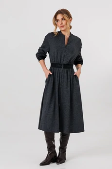 Платье 1793 серый Faufilure