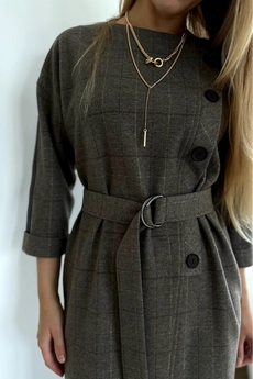 Платье 181 коричневая плитка Lizet collection