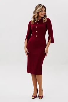 Платье 1826 бордовый Faufilure