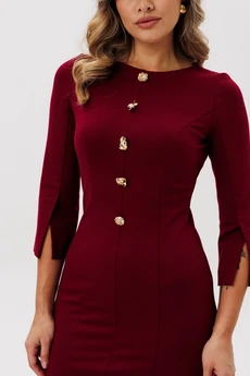 Платье 1826 бордовый Faufilure