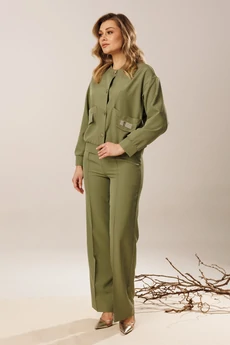 Костюм брючный 1913 хаки Faufilure