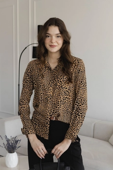 Блузка    302-1 песочные лапы Lizet collection