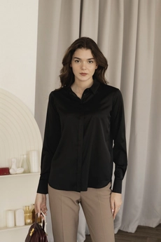 Блузка    302-1 черный Lizet collection