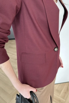 Жакет 307-1 бордовый Lizet collection