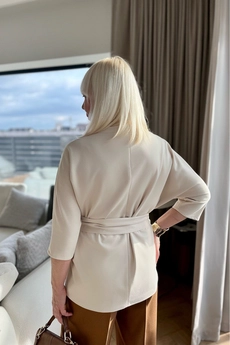 Блузка 314 молочный Lizet collection