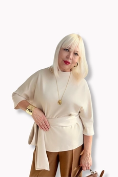 Блузка 314 молочный Lizet collection