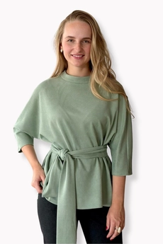 Блузка 314 оливка Lizet collection