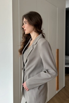 Жакет 371-1 серый Lizet collection