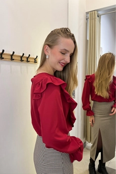 Блузка 449 винный Lizet collection
