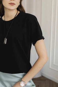 Футболка 462 черный Lizet collection