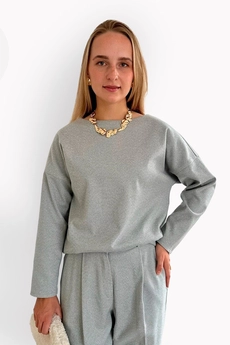 Джемпер 467 голубая ёлочка Lizet collection