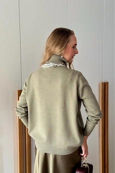 Джемпер 480 хаки Lizet collection