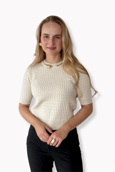 Футболка 482 молоко Lizet collection
