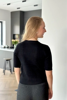 Футболка 482 черный Lizet collection