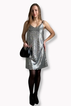 Платье 512 пайетки серебро Lizet collection