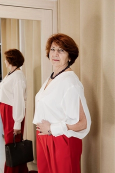 Блузка 450 молочный Lizet collection