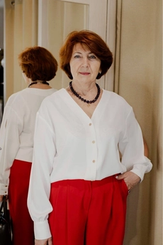 Блузка 450 молочный Lizet collection