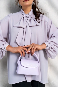 Костюм брючный 24-212 черно-лиловый AIRA style