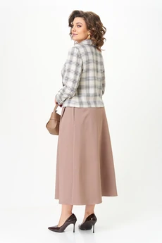 Костюм с юбкой 24-17А бежевый AIRA style