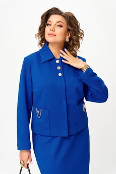 Костюм с юбкой 24115 синий AIRA style