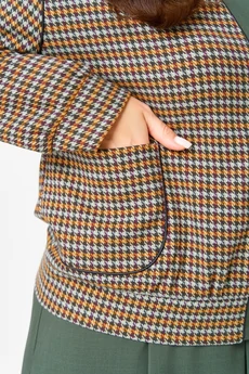 Костюм с юбкой 24131-1 зеленый AIRA style