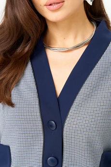 Костюм с юбкой 24131 синий AIRA style