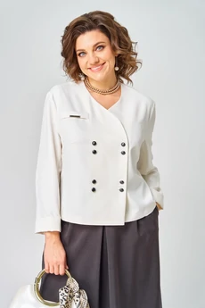 Костюм с юбкой 24137 молочно-коричневый AIRA style