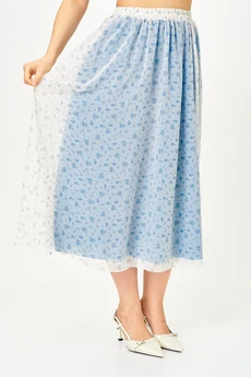 Костюм с юбкой 24142 голубой AIRA style