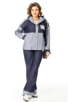 Костюм брючный 24223 синий AIRA style