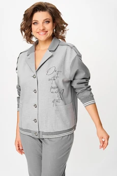 Костюм брючный 24231 серый AIRA style