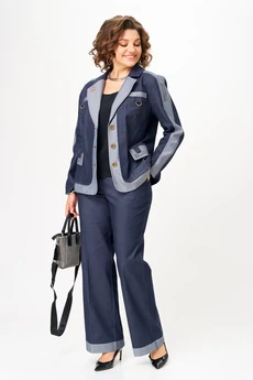 Костюм брючный 24239 синий AIRA style