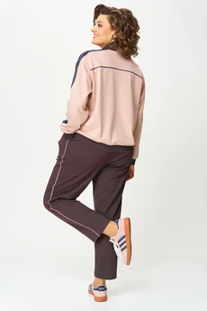 Спортивный костюм 24241 шоколад + пудра AIRA style