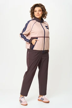 Спортивный костюм 24241 шоколад + пудра AIRA style
