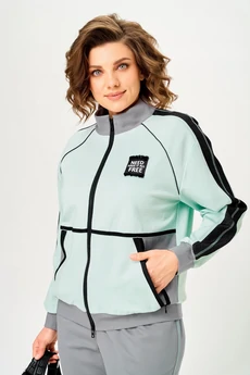 Костюм брючный 24241А мята AIRA style