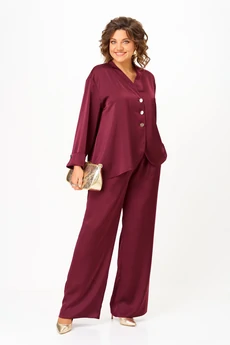 Костюм брючный 24245 винный AIRA style