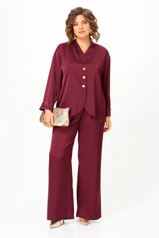 Костюм брючный 24245 винный AIRA style