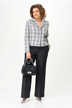 Костюм брючный 24246 серый AIRA style