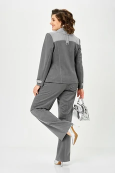 Костюм брючный 24258 серый AIRA style