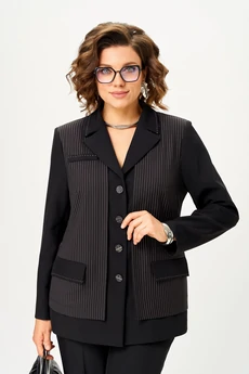 Костюм брючный 24262 черный AIRA style