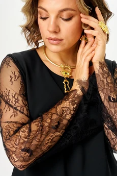 Костюм брючный 24270 черный AIRA style