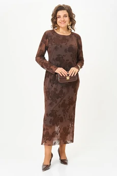 Платье 24430 коричневый AIRA style