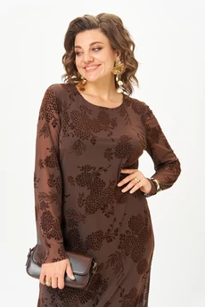 Платье 24430 коричневый AIRA style