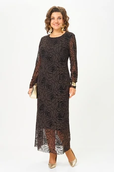 Платье 24430 горький шоколад AIRA style