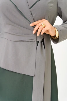 Платье 24431 серо-зеленый AIRA style