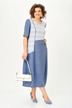 Платье 24433 синий AIRA style