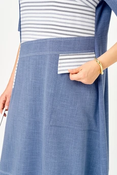 Платье 24433 синий AIRA style