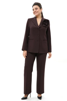 Костюм брючный 2143 шоколад ALANI