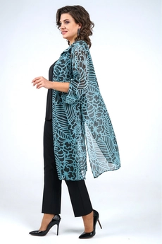 Костюм брючный 2153 бирюза ALANI