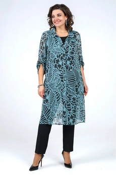 Костюм брючный 2153 бирюза ALANI